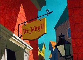 Screenshots from the 1955 Warner Bros. cartoon Hyde and Hare