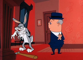 Screenshots from the 1955 Warner Bros. cartoon Hyde and Hare