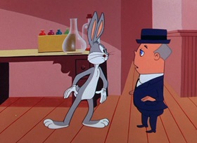 Screenshots from the 1955 Warner Bros. cartoon Hyde and Hare