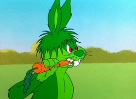 Screenshots from the 1955 Warner Bros. cartoon Hyde and Hare