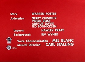 Screenshots from the 1955 Warner Bros. cartoon Hyde and Hare