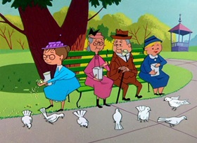 Screenshots from the 1955 Warner Bros. cartoon Hyde and Hare