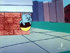 Screenshots from the 1955 Warner Bros. cartoon Pappy