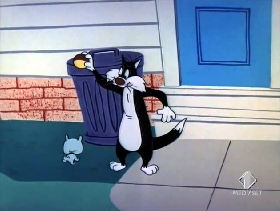 Screenshots from the 1955 Warner Bros. cartoon Pappy
