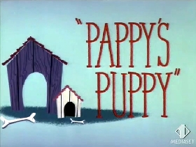 Screenshots from the 1955 Warner Bros. cartoon Pappy