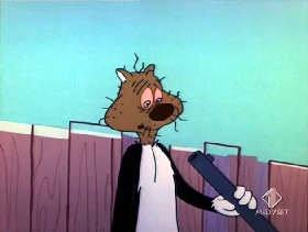 Screenshots from the 1955 Warner Bros. cartoon Pappy
