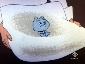 Screenshots from the 1955 Warner Bros. cartoon Pappy