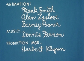 Screenshots from the 1955 UPA cartoon Christopher Crumpet