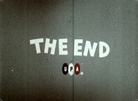 Screenshots from the 1956 UPA cartoon Outlaws