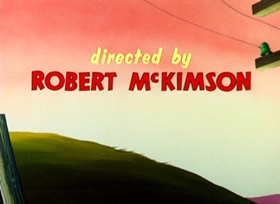 Screenshots from the 1956 Warner Bros. cartoon Weasel Stop