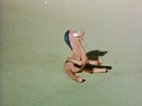 Screenshots from the 1956 Clokey Productions cartoon Little Lost Pony