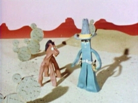 Screenshots from the 1956 Clokey Productions cartoon Little Lost Pony