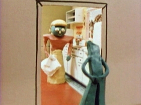 Screenshots from the 1956 Clokey Productions cartoon Little Lost Pony