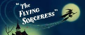Screenshots from the 1956 MGM cartoon The Flying Sorceress