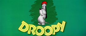 Screenshots from the 1956 MGM cartoon Millionaire Droopy