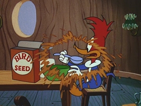 Screenshots from the 1956 Walter Lantz cartoon After the Ball