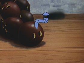 Screenshots from the 1956 Walter Lantz cartoon After the Ball