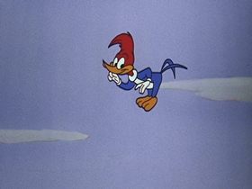 Screenshots from the 1956 Walter Lantz cartoon After the Ball