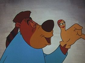 Screenshots from the 1956 Walter Lantz cartoon After the Ball