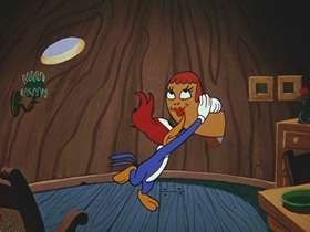 Screenshots from the 1956 Walter Lantz cartoon After the Ball