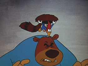 Screenshots from the 1956 Walter Lantz cartoon After the Ball