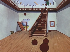 Screenshots from the 1956 Walter Lantz cartoon After the Ball