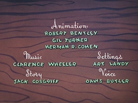 Screenshots from the 1956 Walter Lantz cartoon After the Ball