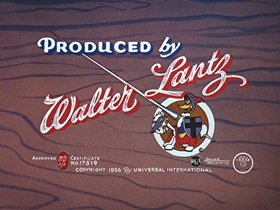 Screenshots from the 1956 Walter Lantz cartoon After the Ball