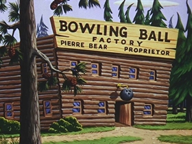 Screenshots from the 1956 Walter Lantz cartoon After the Ball