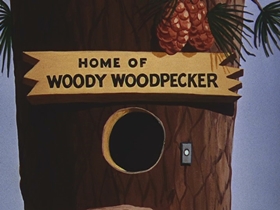 Screenshots from the 1956 Walter Lantz cartoon After the Ball