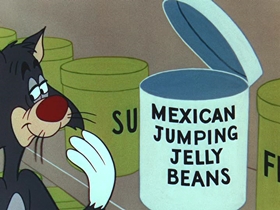 Screenshots from the 1956 Walter Lantz cartoon Get Lost