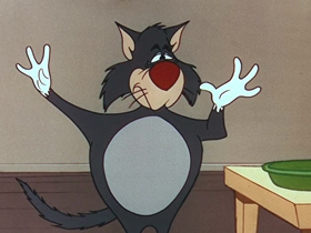 Screenshots from the 1956 Walter Lantz cartoon Get Lost