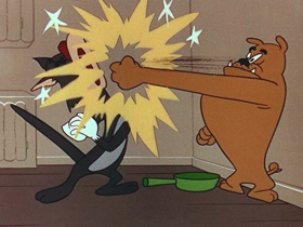 Screenshots from the 1956 Walter Lantz cartoon Get Lost