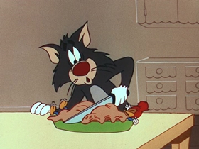 Screenshots from the 1956 Walter Lantz cartoon Get Lost