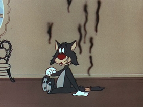 Screenshots from the 1956 Walter Lantz cartoon Get Lost