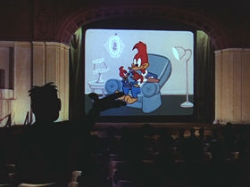 Screenshots from the 1956 Walter Lantz cartoon Get Lost