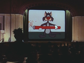 Screenshots from the 1956 Walter Lantz cartoon Get Lost