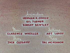 Screenshots from the 1956 Walter Lantz cartoon Get Lost