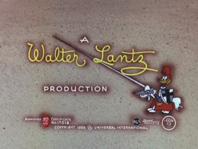 Screenshots from the 1956 Walter Lantz cartoon Get Lost