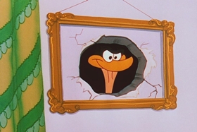 Screenshots from the 1956 Walter Lantz cartoon The Ostrich Egg and I