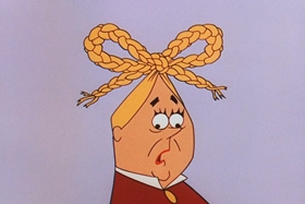 Screenshots from the 1956 Walter Lantz cartoon The Ostrich Egg and I