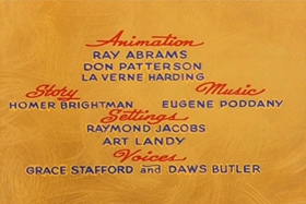 Screenshots from the 1956 Walter Lantz cartoon The Ostrich Egg and I