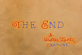 Screenshots from the 1956 Walter Lantz cartoon The Ostrich Egg and I