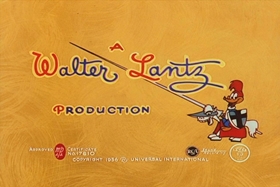 Screenshots from the 1956 Walter Lantz cartoon The Ostrich Egg and I