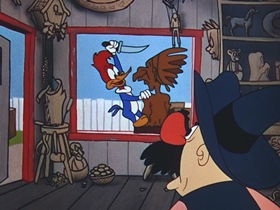 Screenshots from the 1956 Walter Lantz cartoon Chief Charlie Horse