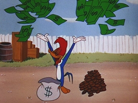 Screenshots from the 1956 Walter Lantz cartoon Chief Charlie Horse