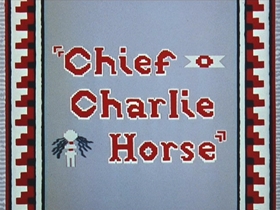 Screenshots from the 1956 Walter Lantz cartoon Chief Charlie Horse