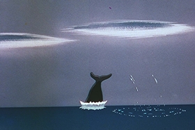 Screenshots from the 1956 Walter Lantz cartoon Room and Wrath