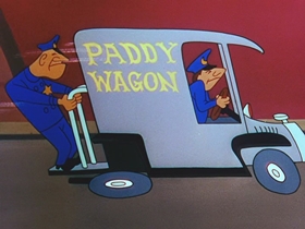 Screenshots from the 1956 Walter Lantz cartoon Woodpecker From Mars