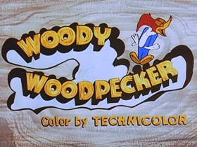 Screenshots from the 1956 Walter Lantz cartoon Woodpecker From Mars